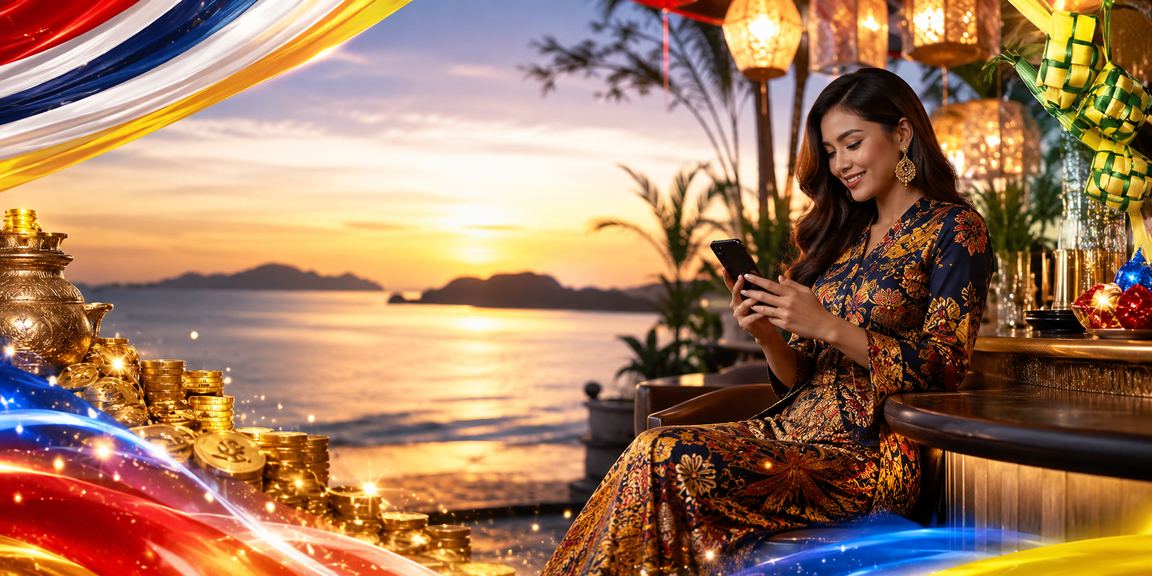 Pemain menikmati permainan slot bertemakan batik di Kota Kinabalu dengan 70400